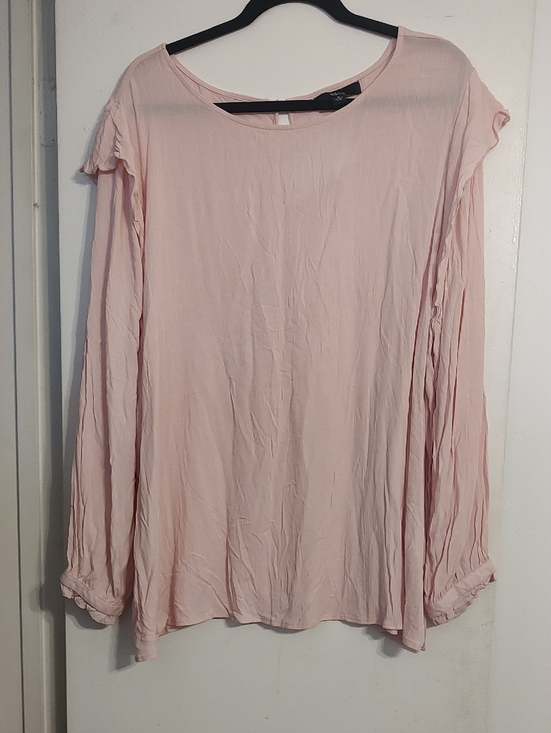 ellos Tops - Ellos Long Sleeve Pink Blouse